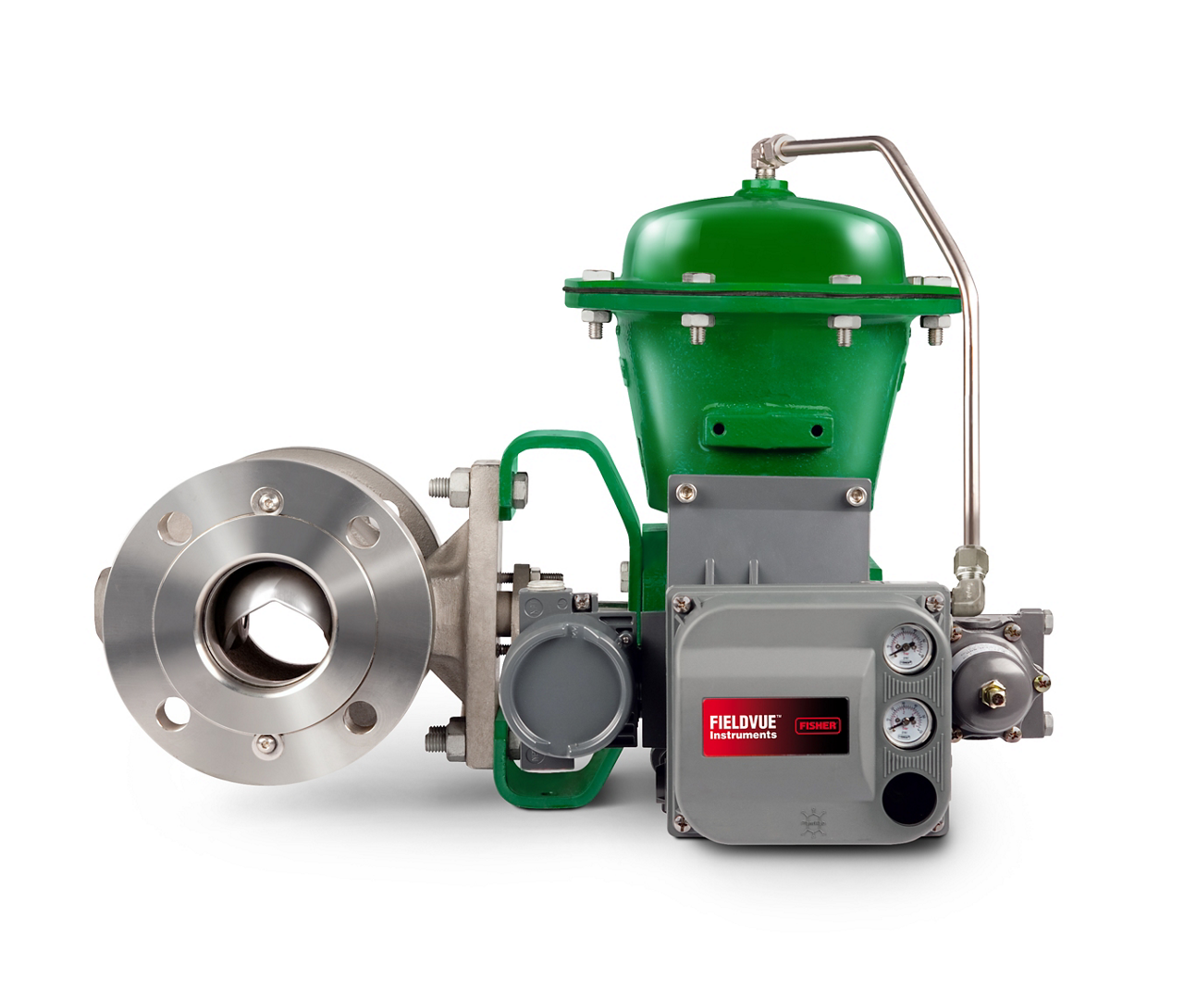 Fisher V300 Segmented V-Notch Ball Valve DN80 (NPS 3) CF8M / 1.4408 Stainless Steel TCM Plus Soft Seal (Class VI)