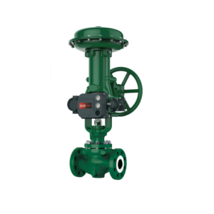 Fisher ED Balanced Cage Control Valve DN 100 (NPS 4) ASME Class 600 WCC Carbon Steel Linear