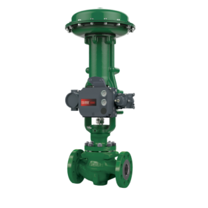 Fisher ET Balanced Cage Control Valve DN 100 (NPS 4) ASME Class 300 CF8M Stainless Steel Linear
